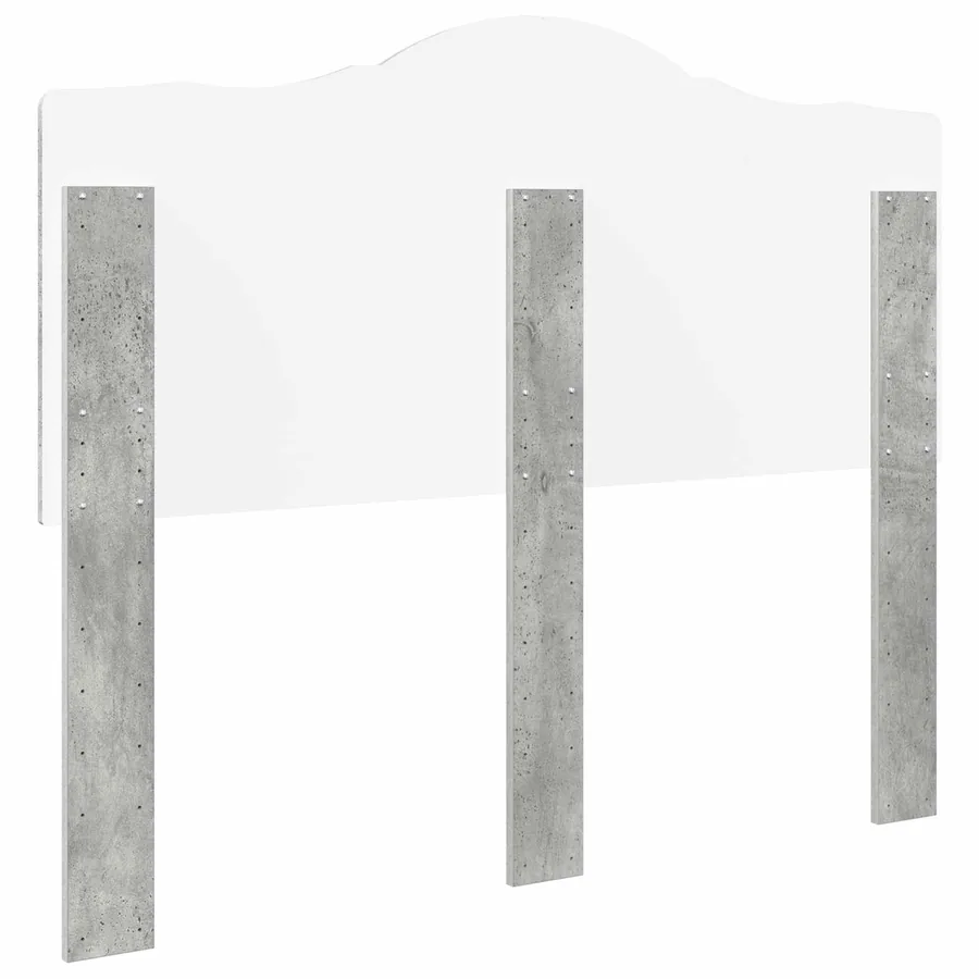 Tête de lit Gris béton Bois d'ingénierie - 6