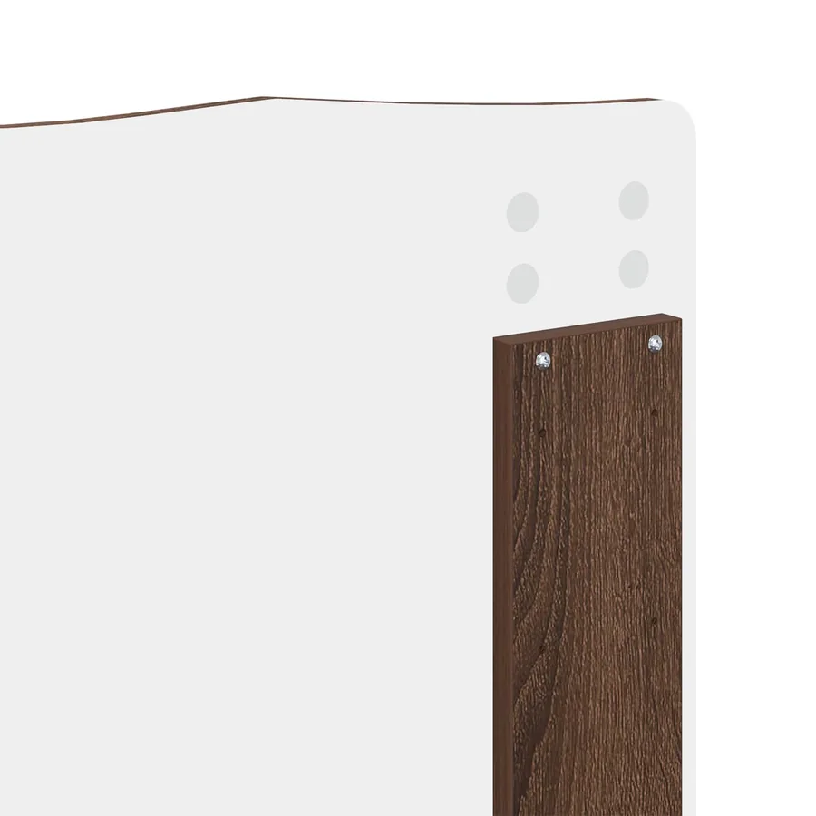 Cadre de lit Chêne brun 150 x 200 cm Bois Ingénierie - 12