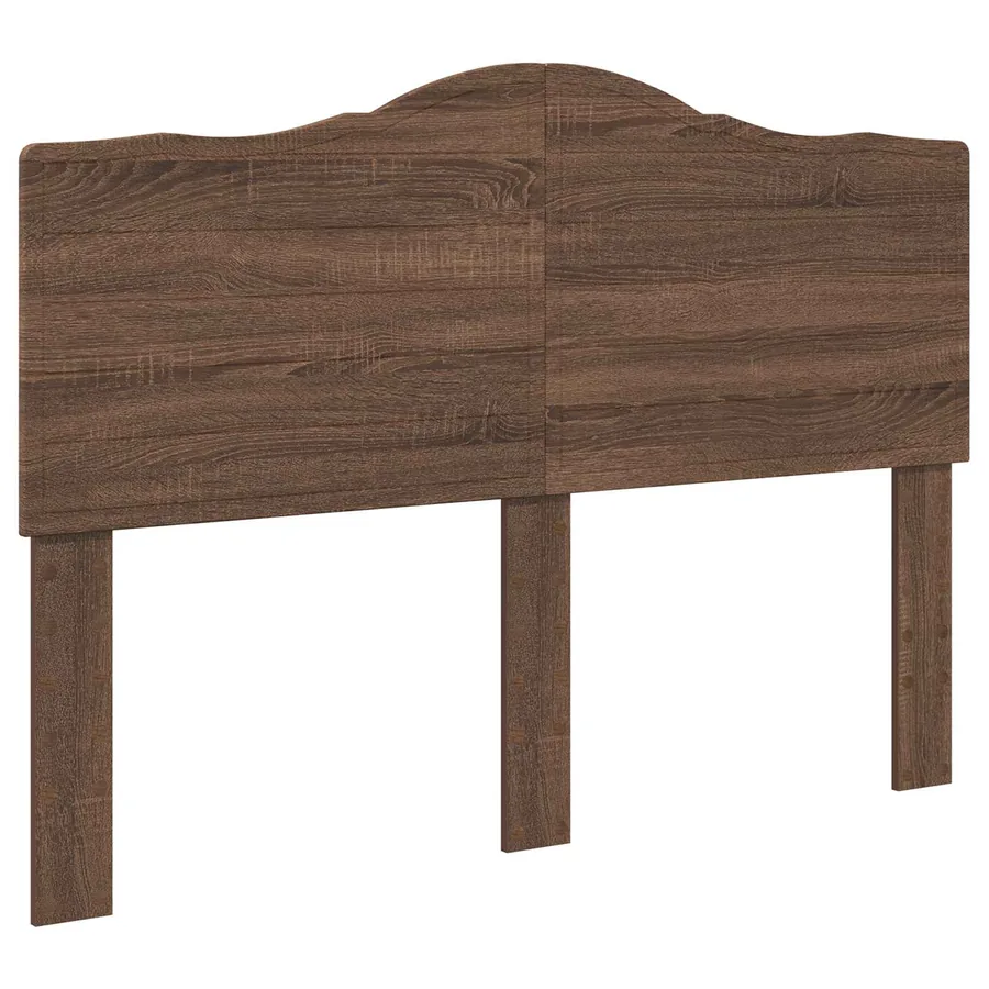Cadre de lit Chêne brun 150 x 200 cm Bois Ingénierie - 7
