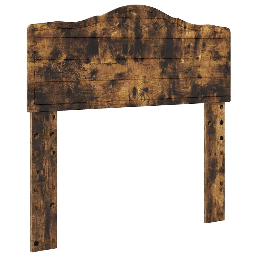 Lit de Rangement Chêne fumé 90 x 190 cm Bois d'ingénierie - 7