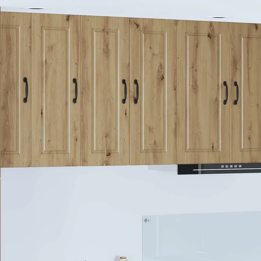 Meuble mural PORTO 2 pcs Chêne artisanal Bois d'ingénierie