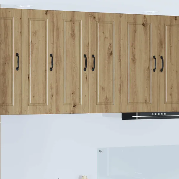 Meuble mural PORTO 2 pcs Chêne artisanal Bois d'ingénierie
