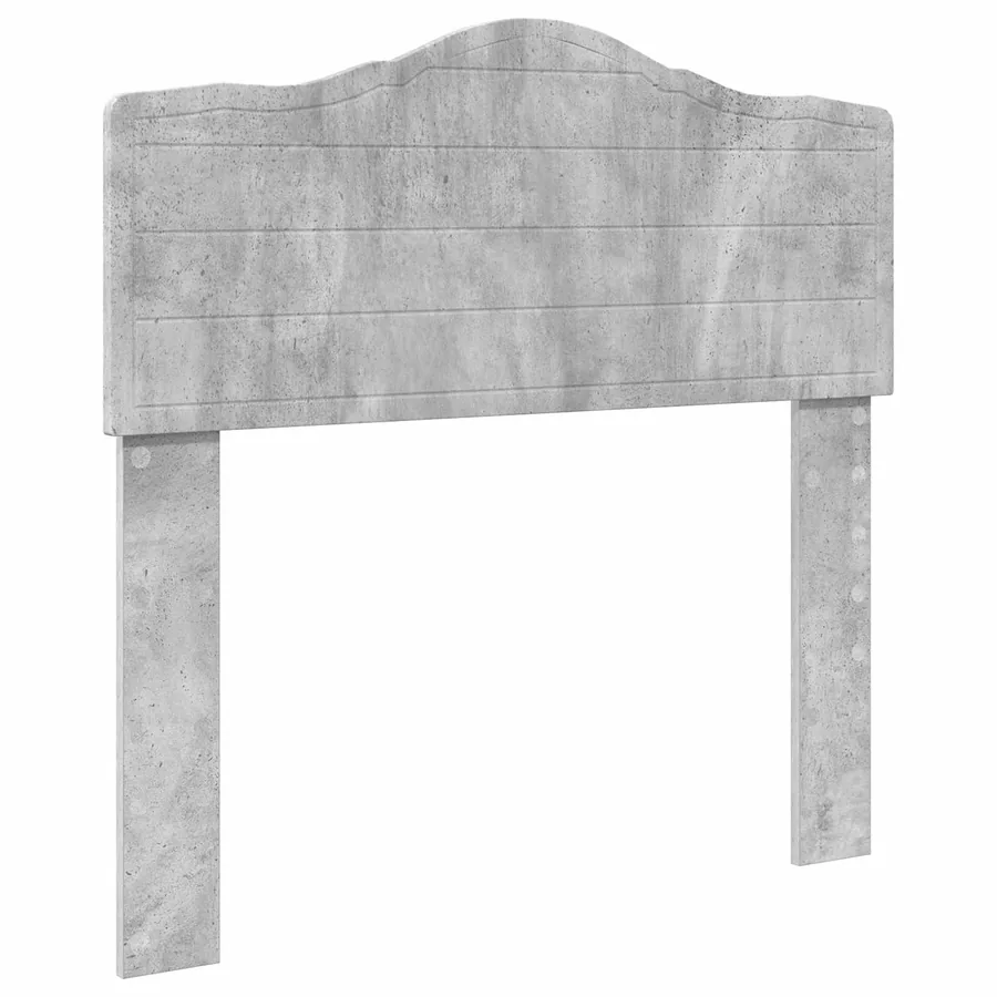 Cadre de lit Béton 90 x 200 cm Bois de pin massif - 6