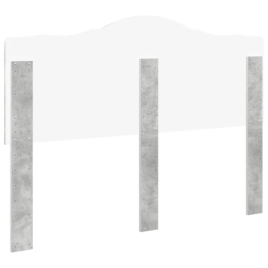 Tête de lit Gris béton Bois d'ingénierie - 6