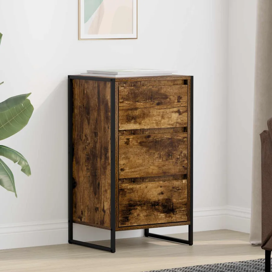Buffet Chêne Fumé 42 x 36 x 75.5 cm Bois d'ingénierie