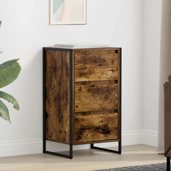 Buffet Chêne Fumé 42 x 36 x 75.5 cm Bois d'ingénierie