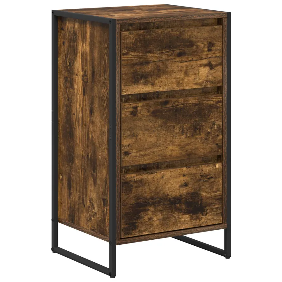 Buffet Chêne Fumé 42 x 36 x 75.5 cm Bois d'ingénierie - 2