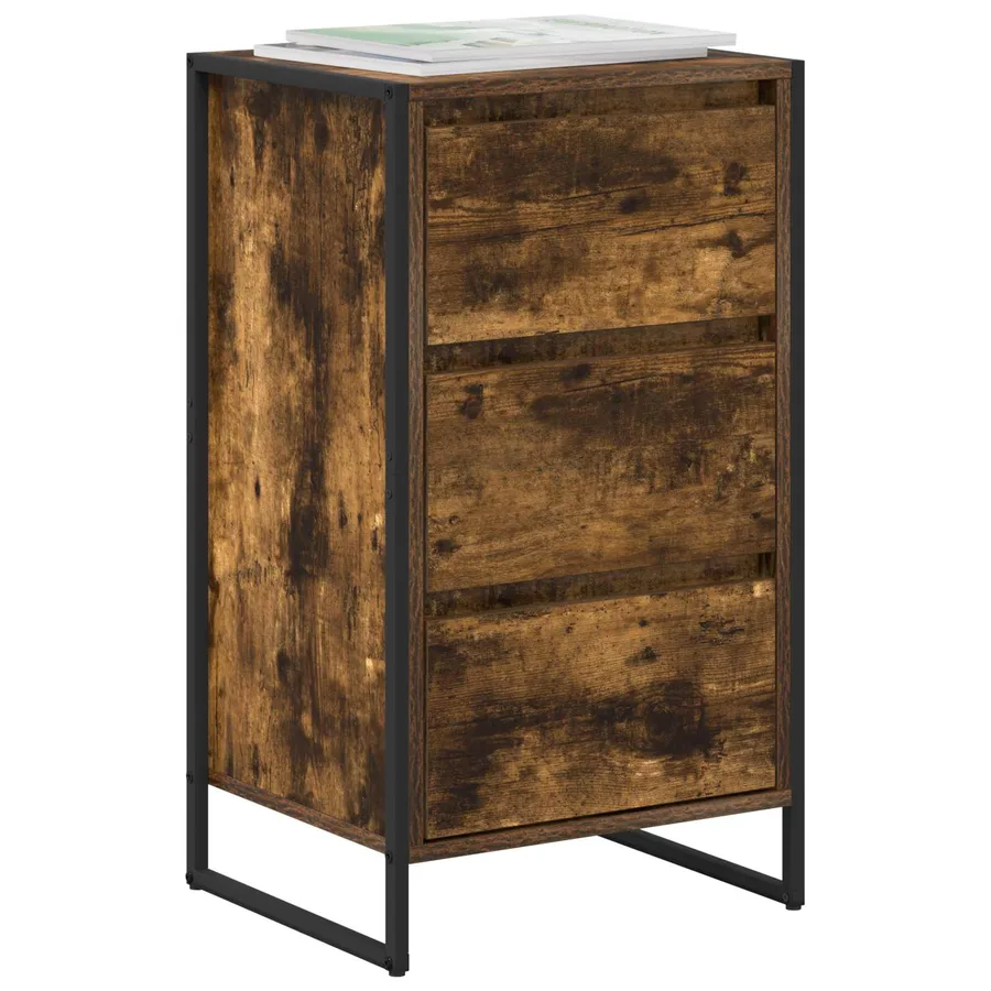 Buffet Chêne Fumé 42 x 36 x 75.5 cm Bois d'ingénierie - 3