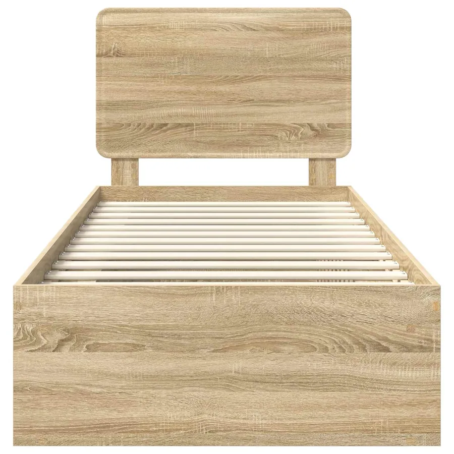 Cadre de lit Sonoma 90 x 190 cm Bois de pin massif - 7