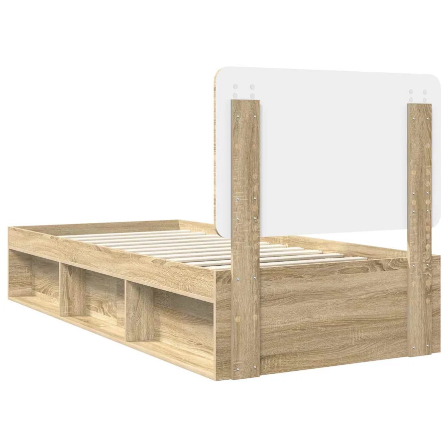Cadre de lit Sonoma 90 x 190 cm Bois de pin massif - 9