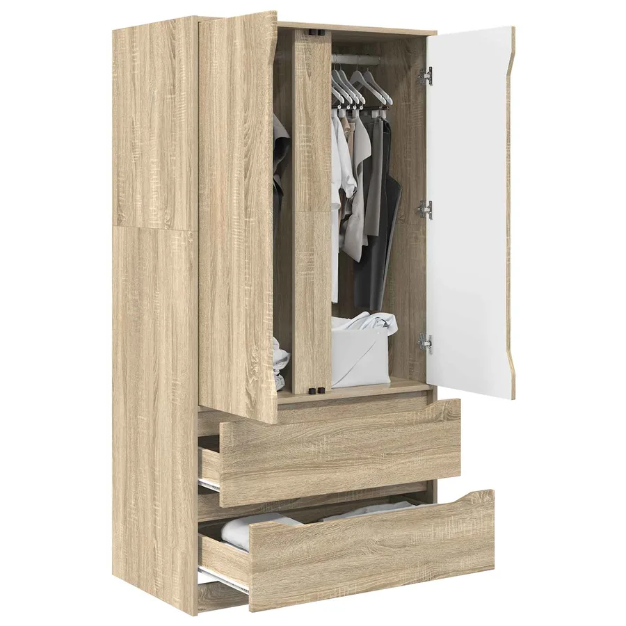 Armoire Chêne Sonoma 79,5 x 49 x 156 cm Bois d’ingénierie - 3