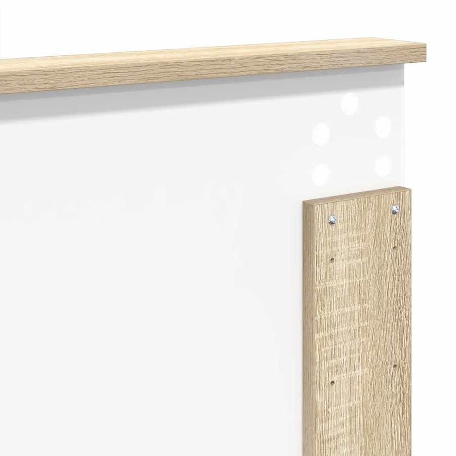 Cadre de lit Chêne Sonoma 120 x 200 cm Bois d'ingénierie - 12