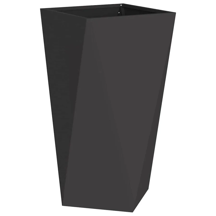 Jardinière 2 pc Noir 40 x 40 x 75 cm Acier - 5