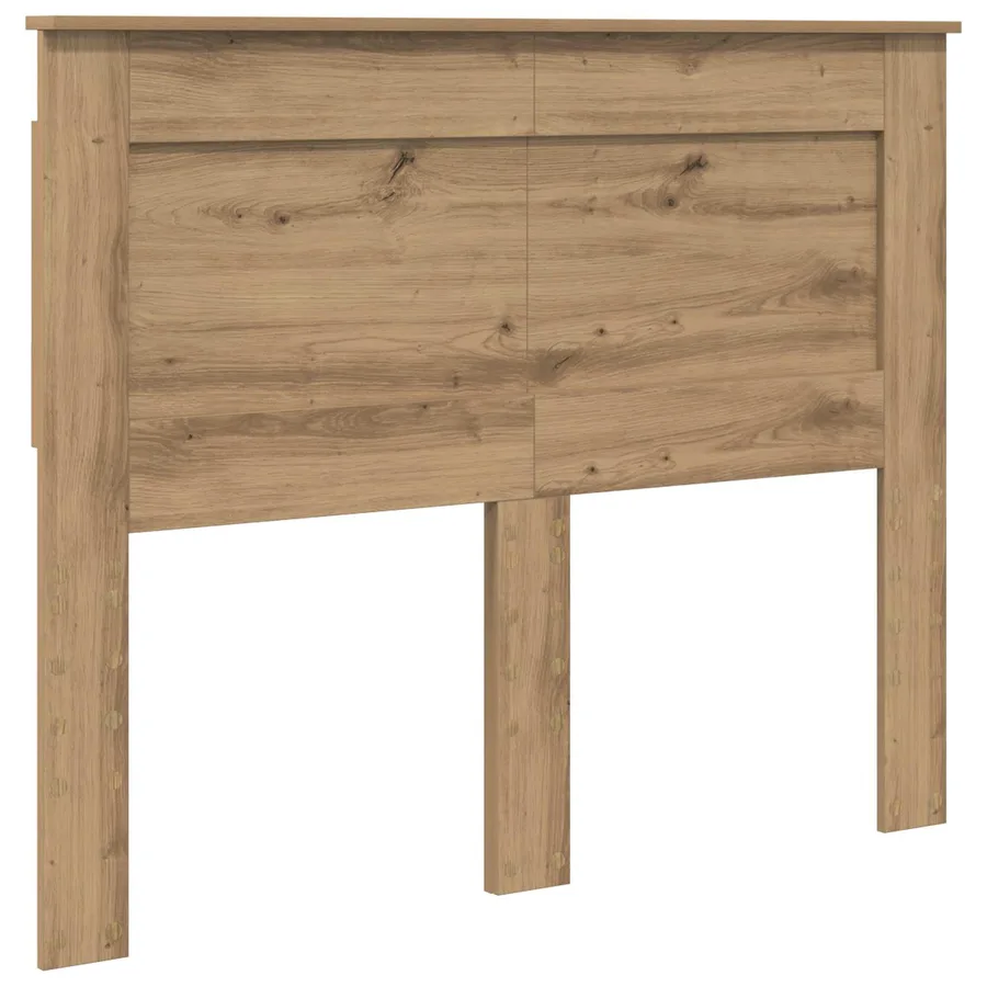 Cadre de lit Chêne artisanal 120 x 200 cm Bois d'ingénierie - 7
