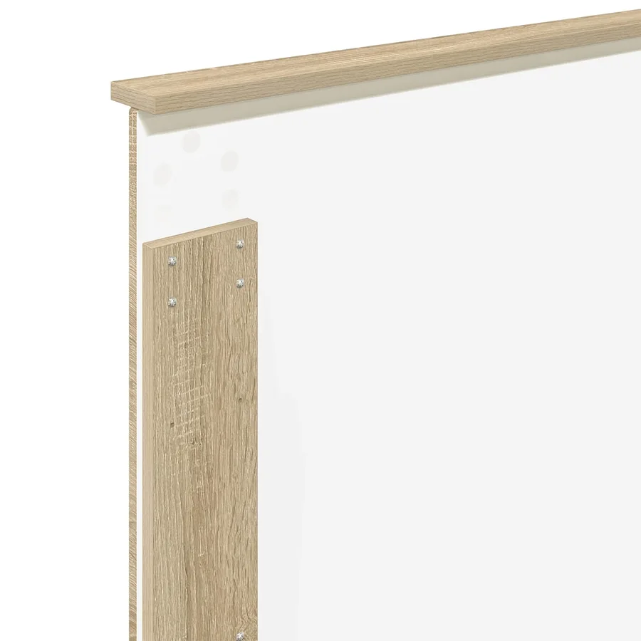 Cadre de lit Chêne Sonoma 100 x 200 cm Bois Ingénierie - 12