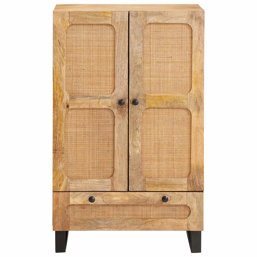 Haut Armoire Marron 40 x 33 x 110 cm Bois de mangue massif - 3