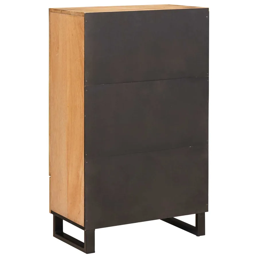 Haut Armoire Marron 40 x 33 x 110 cm Bois de mangue massif - 5