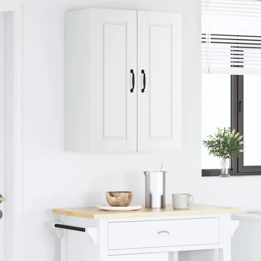 Meuble mural PORTO Blanc 60 x 31 x 80 cm Bois d'ingénierie - 4