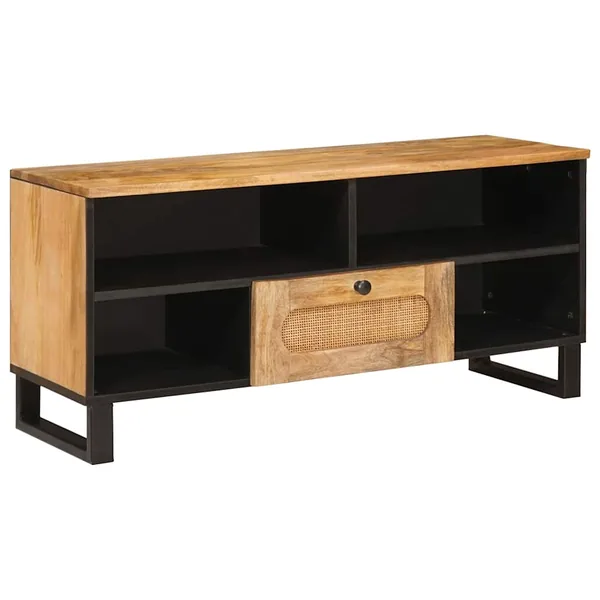 Meuble TV Marron 100 x 33 x 46 cm Bois de mangue massif