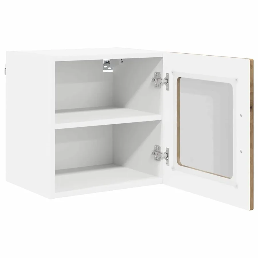 Cabinet en verre mural PORTO 2 pcs Chêne artisanal - 5