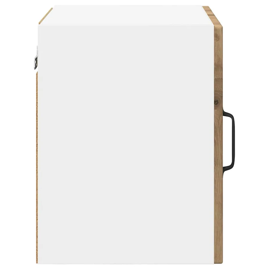 Cabinet en verre mural PORTO 2 pcs Chêne artisanal - 7