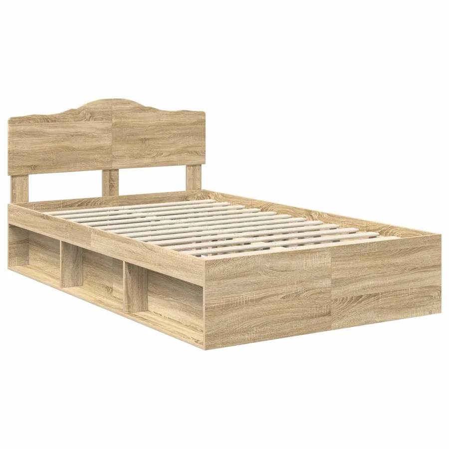 Cadre de lit Sonoma 120 x 190 cm Bois de pin massif - 4