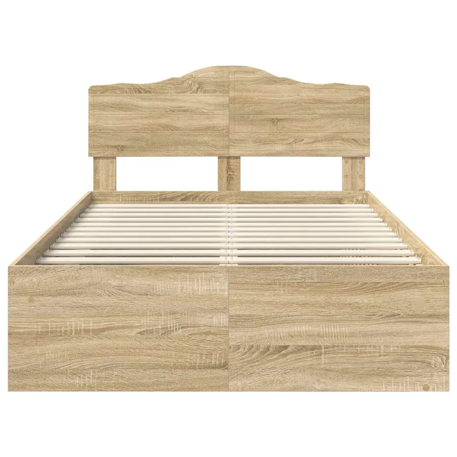 Cadre de lit Sonoma 120 x 190 cm Bois de pin massif - 7