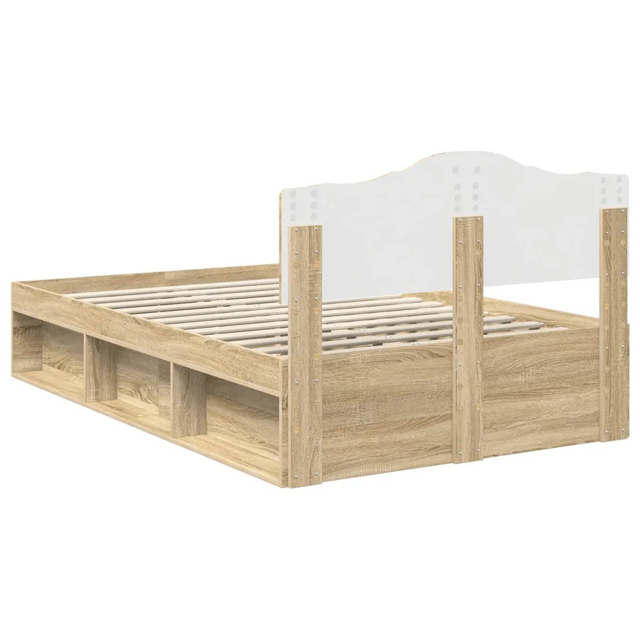 Cadre de lit Sonoma 120 x 190 cm Bois de pin massif - 9