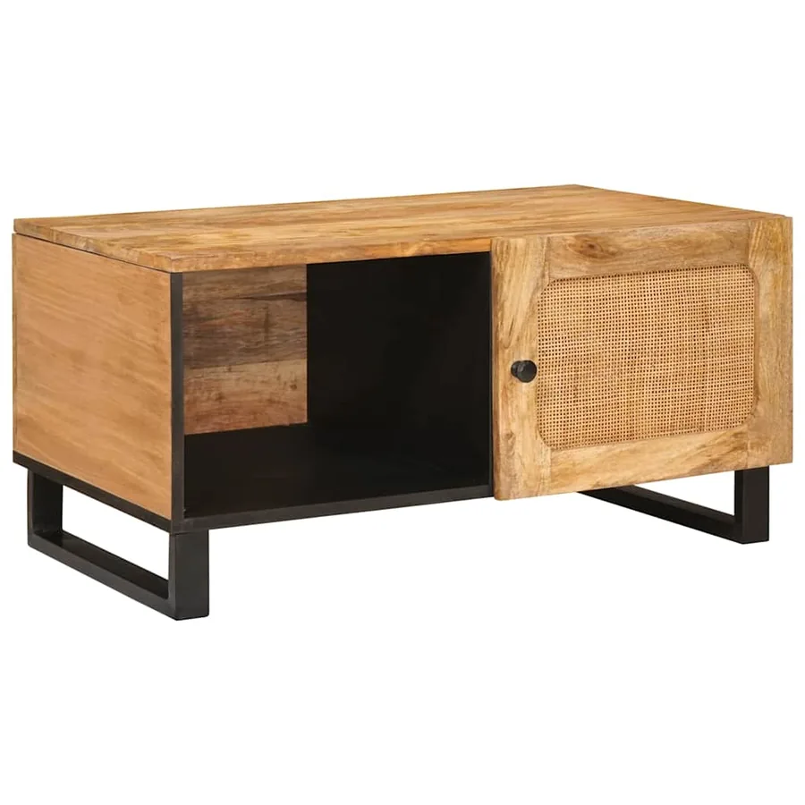Table basse Naturel 80 x 50 x 40 cm Bois de mangue massif