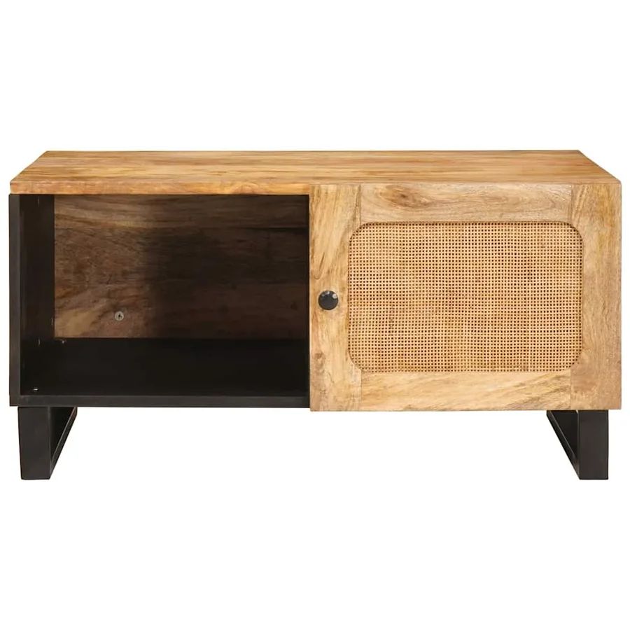 Table basse Naturel 80 x 50 x 40 cm Bois de mangue massif - 3