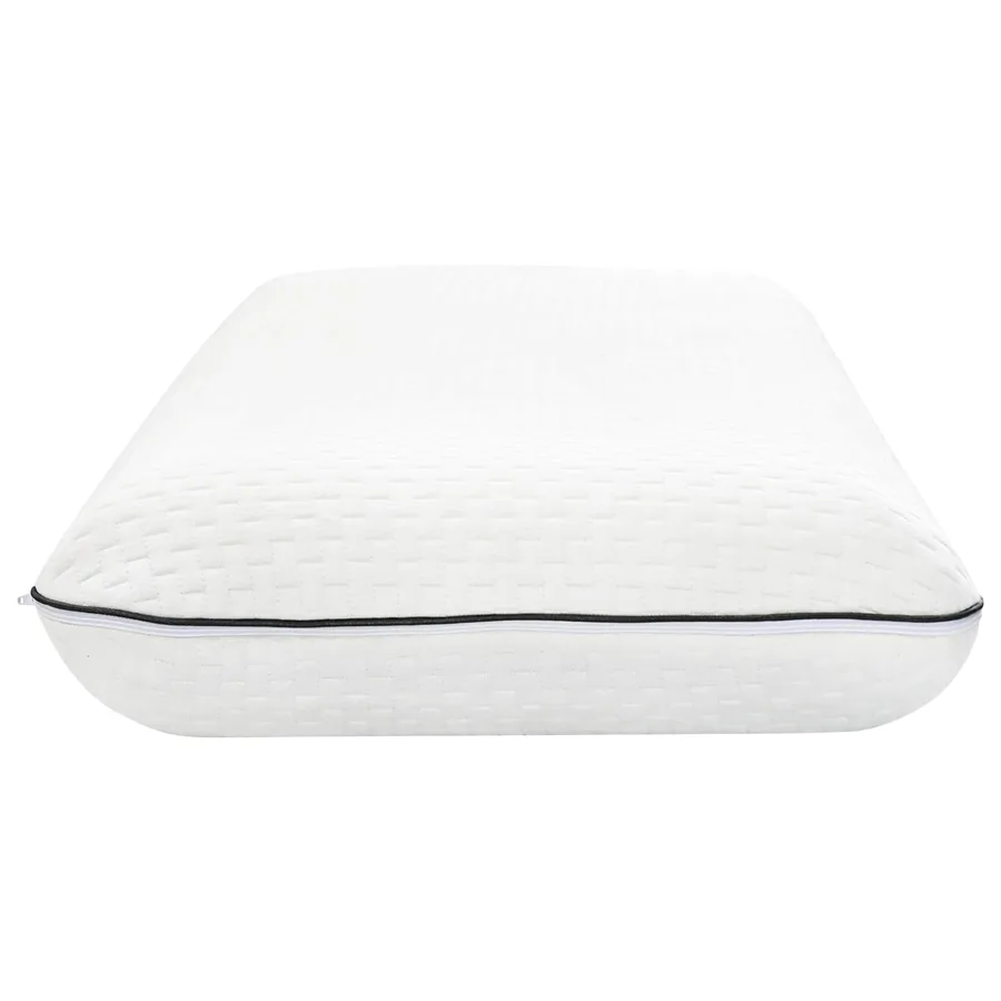 Coussin de sommeil Uni Blanc 80 x 35 x 10 cm Mousse de Gel - 5