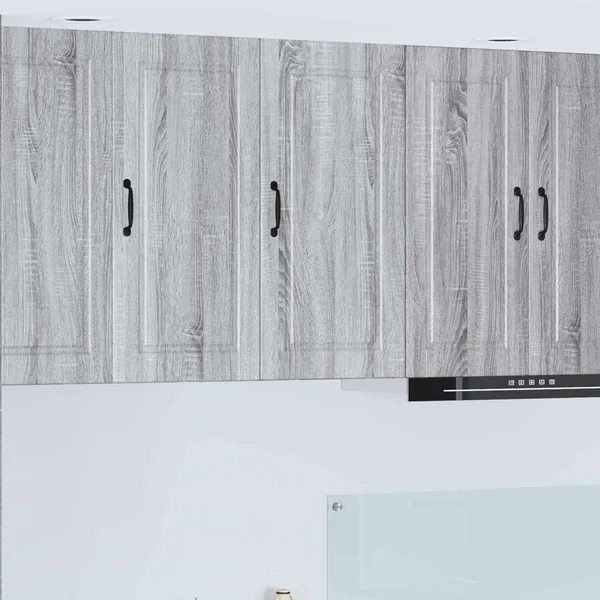 Meuble mural PORTO Gris Sonoma 40 x 31 x 80 cm