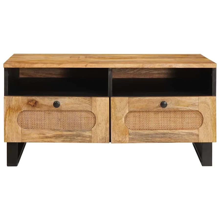 Table basse Chêne artisanal 80 x 54 x 40 cm - 3