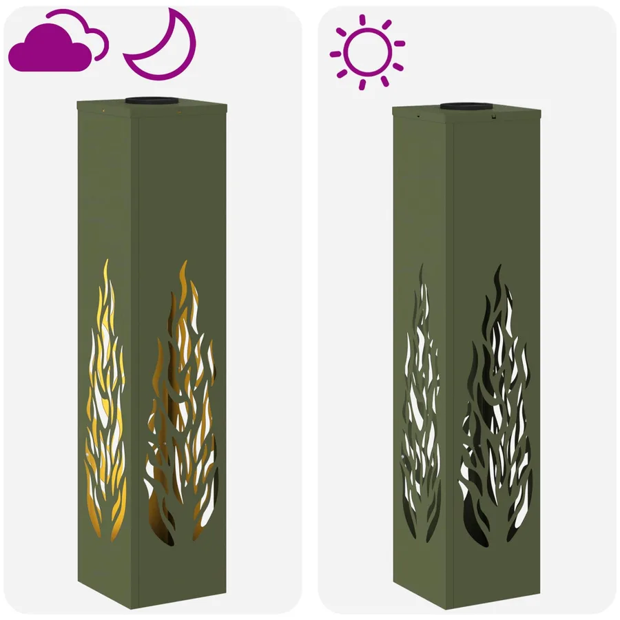Lumière de chemin LED solaire 2 pcs Blanc chaud 18 x 18 x 80 cm - 13