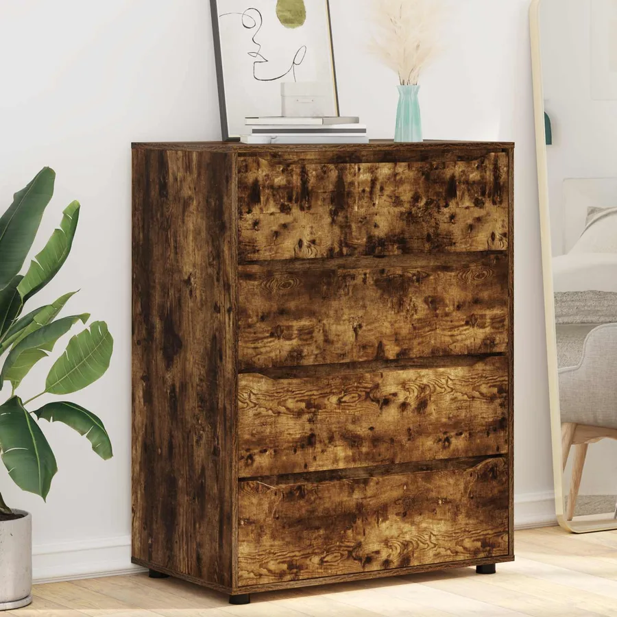 Armoires de rangement Chêne fumé 80 x 48 x 105 cm - 6