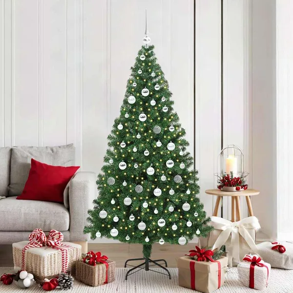 Sapin de Noël artificiel Vert 180 cm PVC, Acier et Plastique