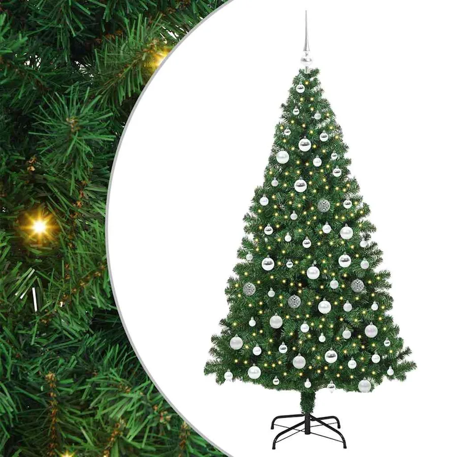 Sapin de Noël artificiel Vert 180 cm PVC, Acier et Plastique - 2