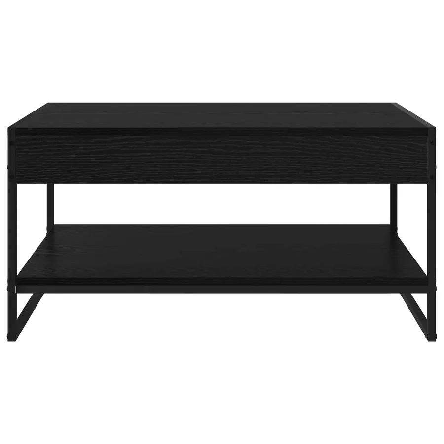 Table basse Chêne noir 80 x 50 x 40 cm Bois d'ingénierie - 5