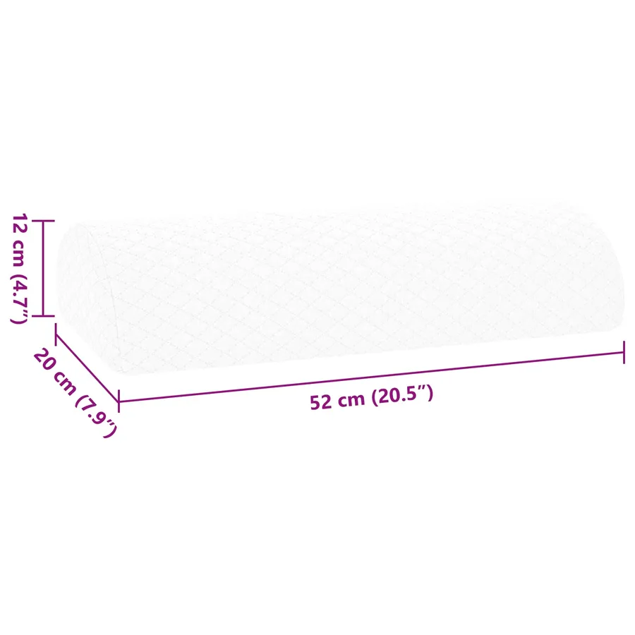 Coussin pour les jambes Uni Blanc 52 x 20 x 12 cm - 9