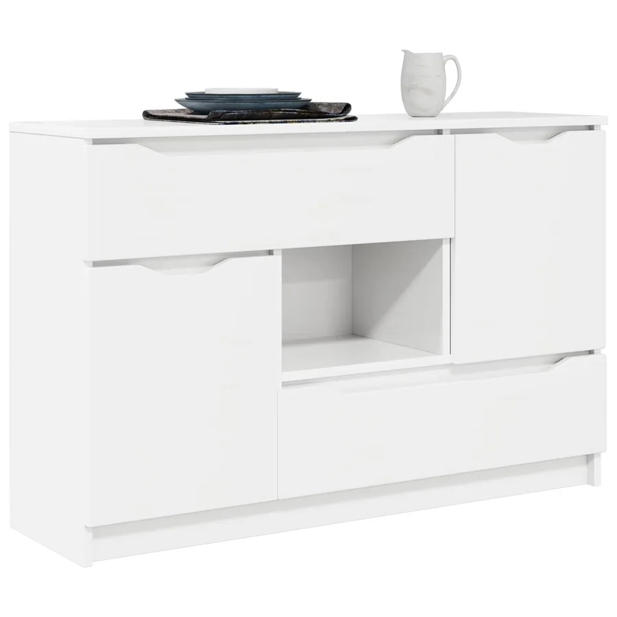 Buffet avec tiroir Blanc 100 x 30 x 65,6 Bois d'ingénierie - 3
