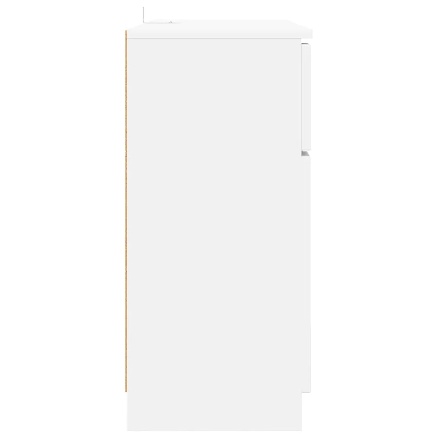 Buffet avec tiroir Blanc 100 x 30 x 65,6 Bois d'ingénierie - 7
