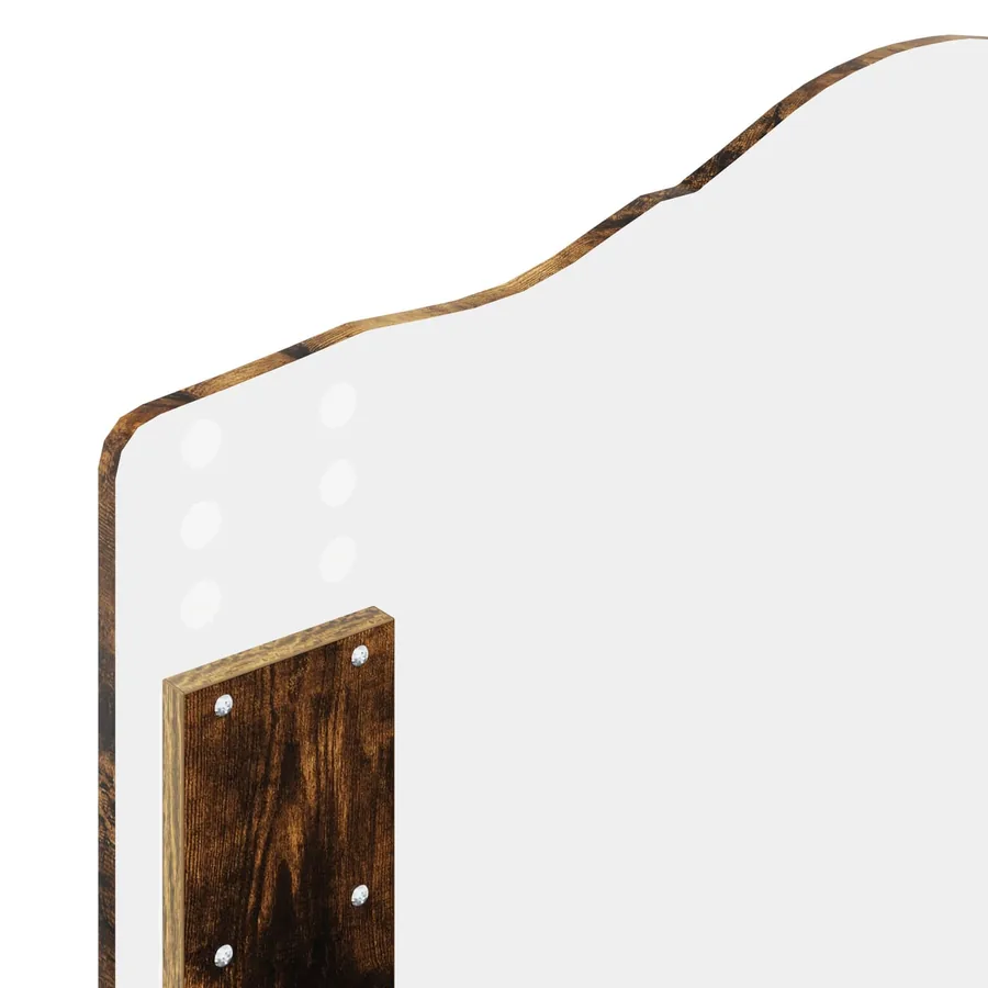 Cadre de lit Chêne fumé 75 x 190 cm Bois de pin massif - 11
