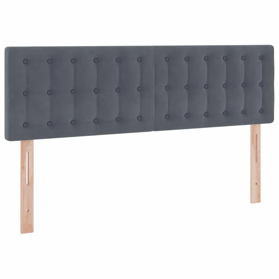 Lit de rangement LED avec matelas Gris foncé 140 x 200 cm - 10