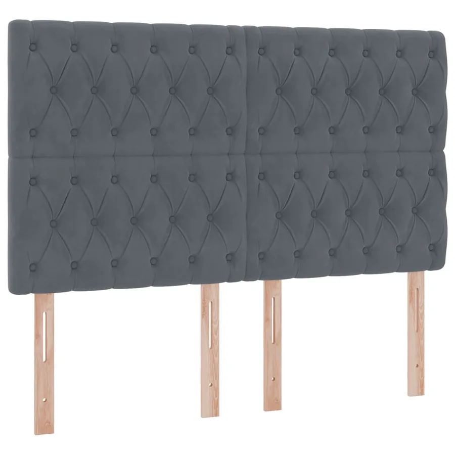 Lit de rangement LED avec matelas Gris foncé 140 x 200 cm - 10