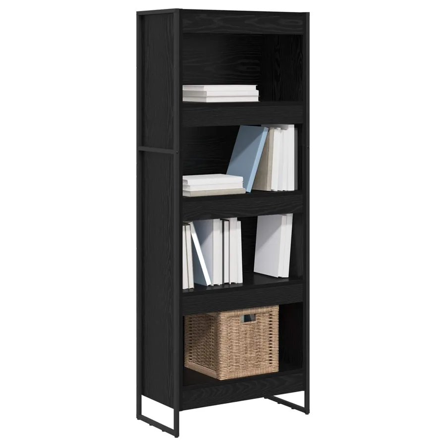 Bibliothèque Chêne noir 60 x 30 x 155 cm Bois d'ingénierie - 3