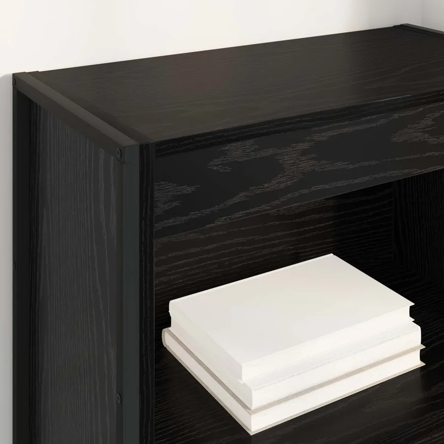Bibliothèque Chêne noir 60 x 30 x 155 cm Bois d'ingénierie - 4