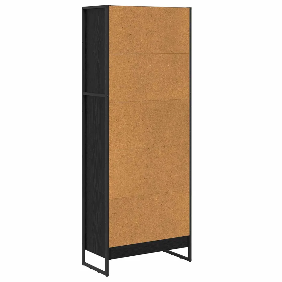 Bibliothèque Chêne noir 60 x 30 x 155 cm Bois d'ingénierie - 7