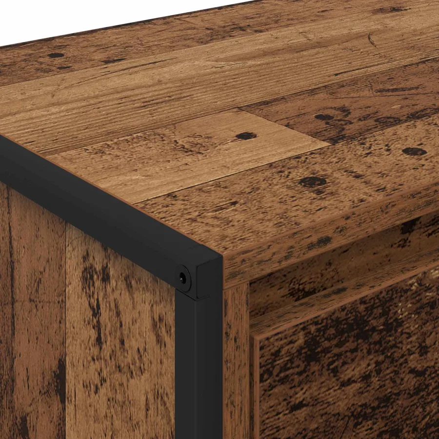 Meuble TV Bois Ancien 100 x 36 x 49,5 cm Bois d'ingénierie - 9
