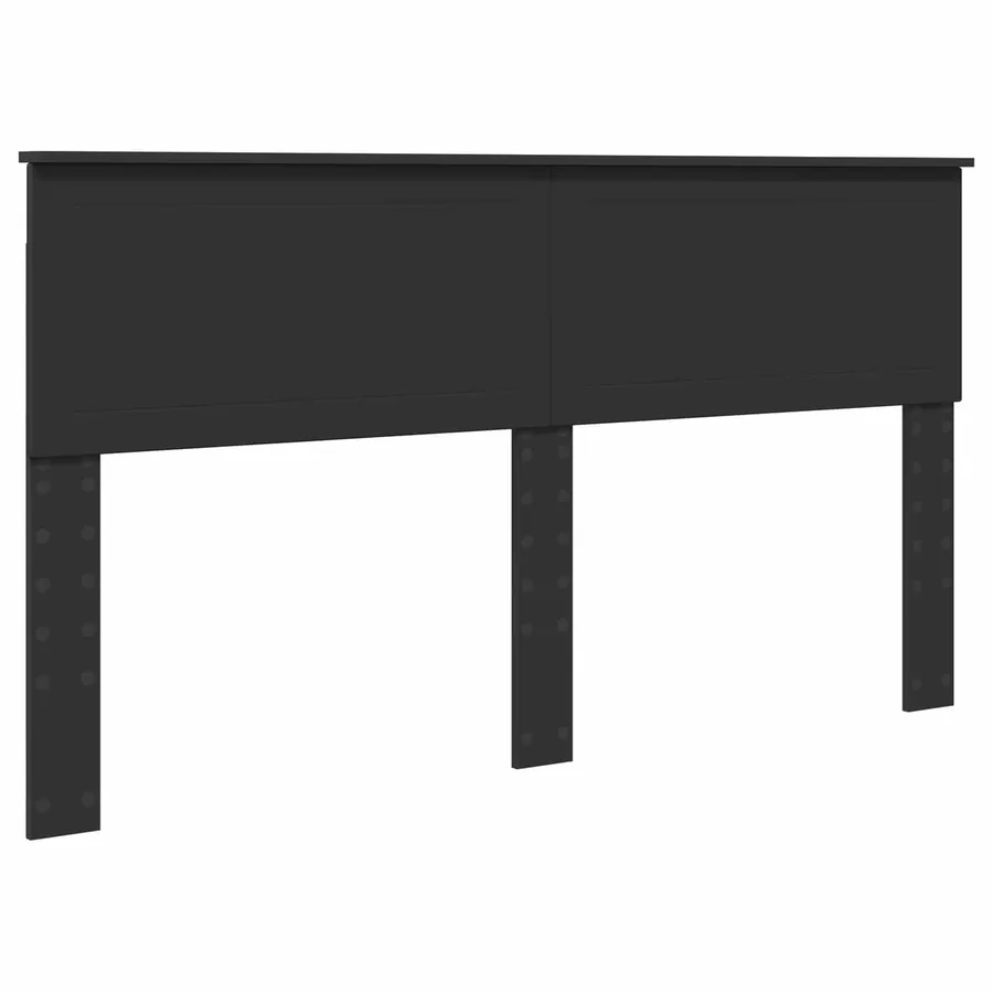 Cadre de lit avec tiroir Noir 160 x 200 cm Bois Ingénierie - 7