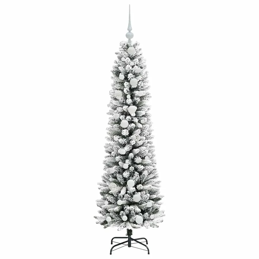 Sapin de Noël artificiel Blanc 150 cm PVC, métal et plastique - 4